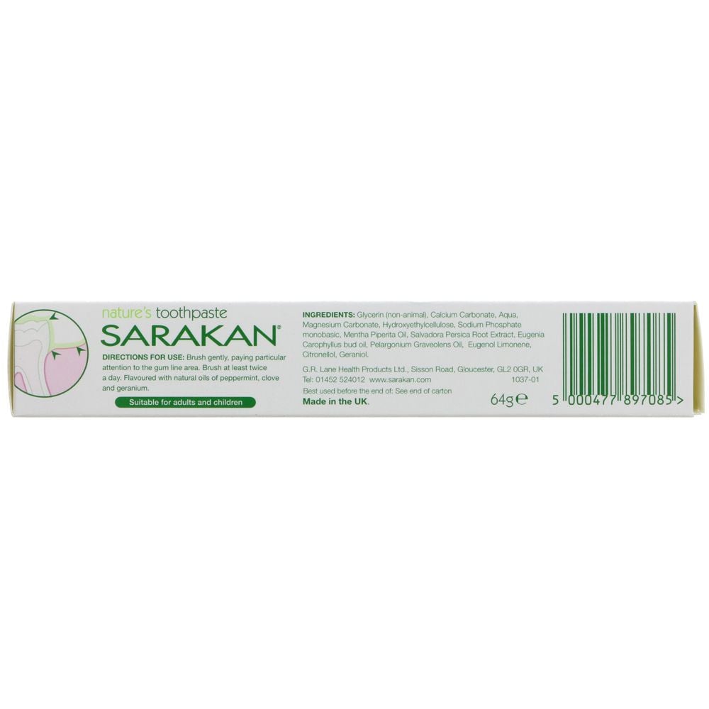 sarakan toothpaste ingredients