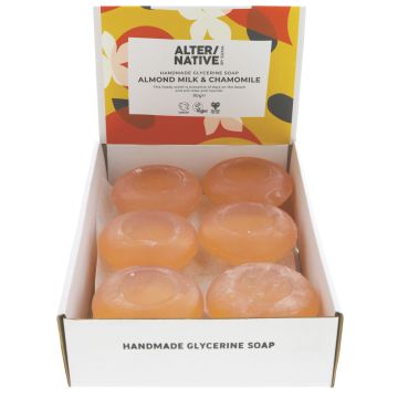Alter/native By Suma Glycerine Soap - Almond Milk - 12 x 90g (DY652)