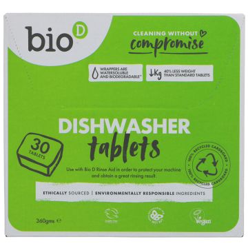 Bio D Dishwasher Tablets - 8 x 30 tabs (HJ234)