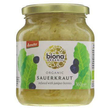 Biona Sauerkraut - Organic - 6 x 360g (KJ036)