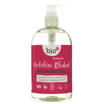 Bio D Hand Wash Rhubarb - 6 x 500ml (HJ395)