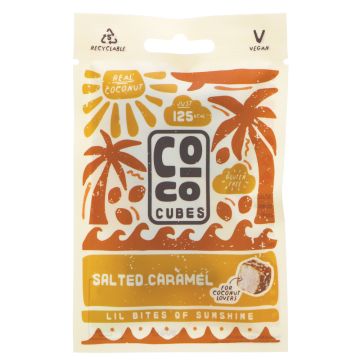 Coco Cubes Coco Cubes Salted Caramel - 12 x 30g (ZX635)