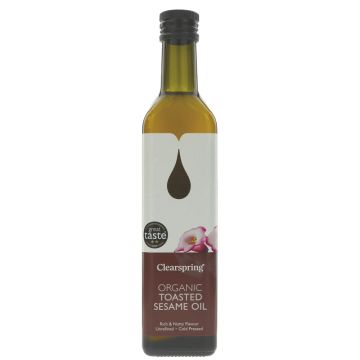 Clearspring Organic Toasted Sesame Oil   - 6 x 500ml (GT038)