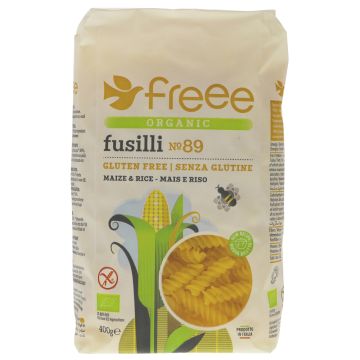 Doves Farm Organic Maize/Rice Fusilli - 8 x 400g (WT051)