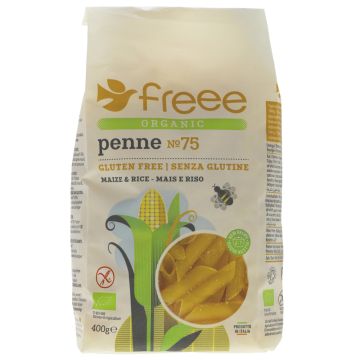 Doves Farm Organic Maize/Rice Penne Pasta - 8 x 400g (WT039)