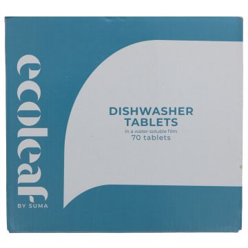 Ecoleaf By Suma Dishwasher Tablets - Classic - 5 x 70 tabs (HJ161)