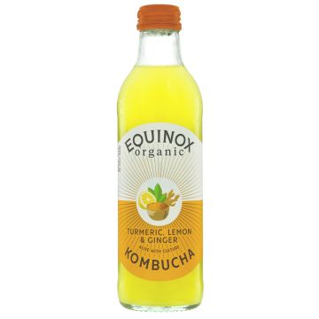 Equinox Turmeric & Lemon Kombucha - 12 x 275ml (CV096)