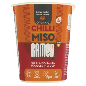 King Soba Chilli Miso Ramen Cup - 6 x 85g (WT054)