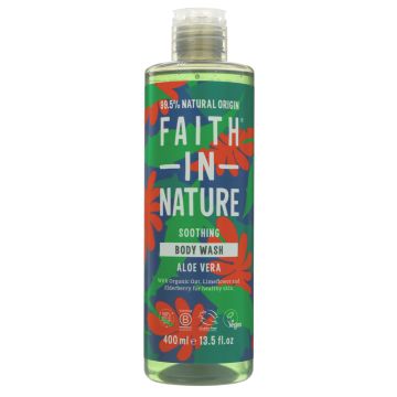 Faith In Nature Body Wash - Aloe Vera - 6 x 400ml (DY104)