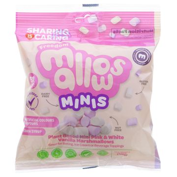 Freedom Confectionery Pink & White Mini Marshmallows - 10 x 100g (KB789)