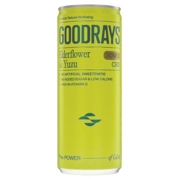 Goodrays Elderflower & Yuzu CBD - 12 x 250ml (JU278)