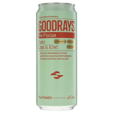 Goodrays Re:Focus Zesty Lime & Kiwi - 12 x 330ml (JU286)