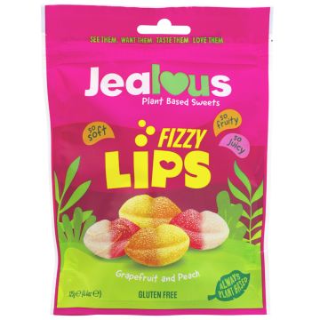 Jealous Sweets Fizzy Lips Share Bag - 10 x 125g (ZX005)