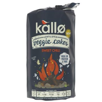 Kallo Sweet Chilli Veggie Cakes - 6 x 122g (BT287)
