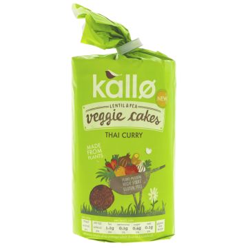 Kallo Thai curry veggie cakes - 6 x 122g (BT218)