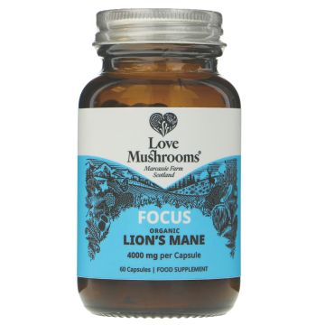 Love Mushrooms Lion's Mane 4000mg - 1 x 60 caps (VM564)