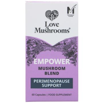 Love Mushrooms Empower Peri-Menopause Support - 1 x 60 caps (VM563)