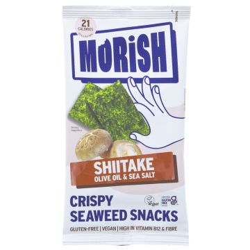 Morish Snacks Crispy Shiitake Seaweed Snacks - 20 x 4g (ZX892)