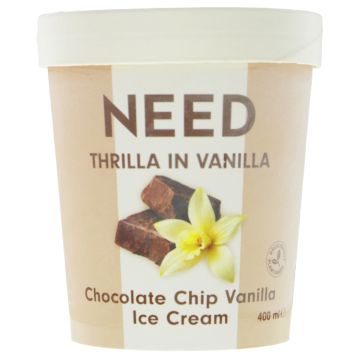 Need  Vanilla Choc Chip Ice Cream - 10 x 400ml (XL225)