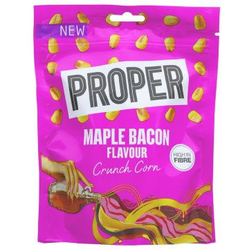 Propercrunch Propercrunch Maple Bacon - 8 x 125g (ZX483)