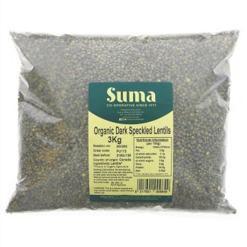 Suma Lentils - Dark Speckled, organic - 3 kg (PU172)