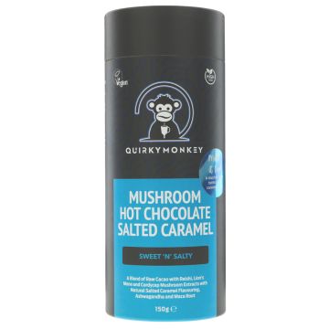 Quirky Monkey Mushroom Hot Choc Salt Caramel - 6 x 150g (TE202)