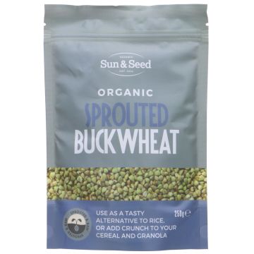Sun & Seed Organic Sprouted Buckwheat - 12 x 250g (VM557)
