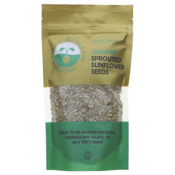 Sun & Seed Sprouted organic Sunflower Seeds - 12 x 250g (VM558)