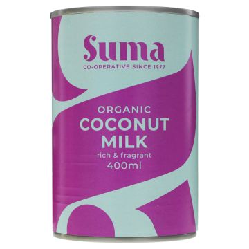 Suma Coconut Milk Organic - 6 x 400ml (LJ350)