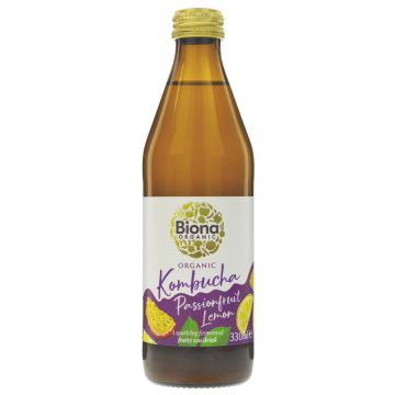 Biona Kombucha Passion Lemon - 6 x 330ml (JU185)