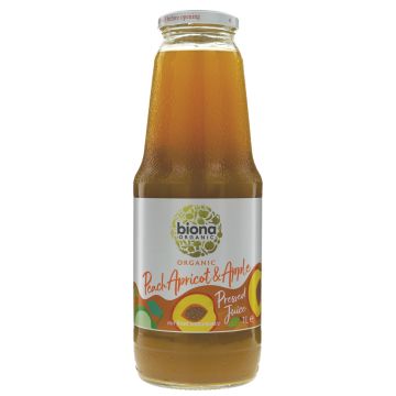 Biona Peach, Apricot & Apple Juice - 6 x 1l (JU448)