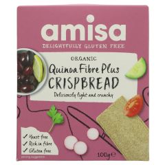 Amisa Crispbread - Quinoa Fibre Plus - 12 x 100g (BT289)