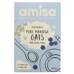 Amisa Organic Porridge Oats - 6 x 325g (FX016)