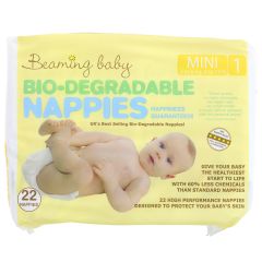 Beaming Baby Bio-Degradable Nappies - Mini - 8 x 22 (NF633)