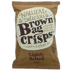 Brown Bag Crisps Lightly Salted - 10 x 150g (ZX270)