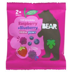 Bear Paws- Raspberry & Blueberry - 18 x 20g (ZX523)