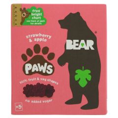 Bear Paws- Strawberry & Apple - 4 x 5 x 20g (ZX245)