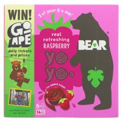 Bear Yoyos - Raspberry Multipack - 6 x 5 x 20g (ZX013)
