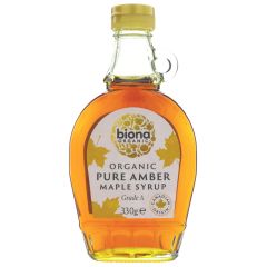 Biona Pure Maple Syrup Amber Grade A - 12 x 330g (HY008)