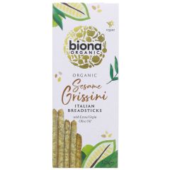 Biona Grissini Breadsticks - Sesame - 12 x 125g (BT004)
