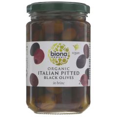 Biona Italian Pitted Black Olives - 5 x 280g (KJ051)