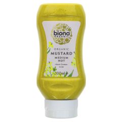 Biona Mustard Medium Hot - 6 x 300ml (KJ076)