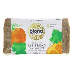 Biona Rye Bread - Pumpkin Seed - 7 x 500g (BT207)