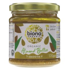 Biona Almond Butter Smooth Organic - 6 x 170g (GH210)