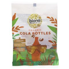 Biona Cola Bottle Sweets - Organic - 10 x 75g (ZX662)