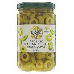 Biona Organic Sliced Green Olives - 5 x 280g (KJ313)