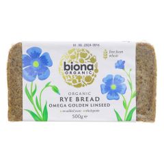 Biona Rye Omega 3 Linseed Bread - 7 x 500g (BT206)