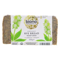 Biona Rye Bread - Hemp Seed - 7 x 500g (BT438)