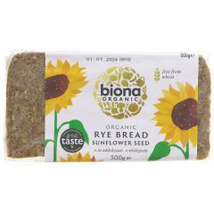 Biona Rye Bread - Sunflower Seed - 7 x 500g (BT210)