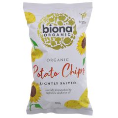 Biona Potato Chips - Lightly Salted - 12 x 100g (ZX424)